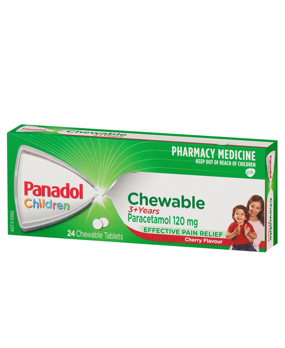 Panadol Chewable Tablets For Children 3+ Panadol AU